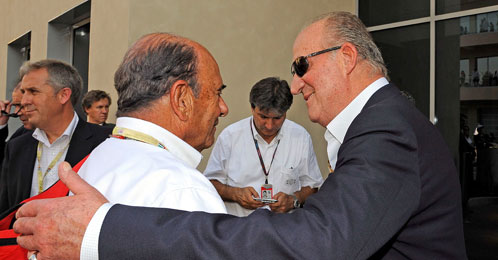Emilio Botín y Don Juan Carlos charlan amistosamente (EFE)