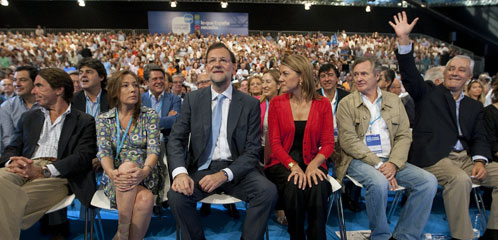 La plana mayor del PP en la Convención celebrada en Málaga