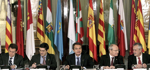 Zapatero en la Conferencia de Presidentes (Efe)