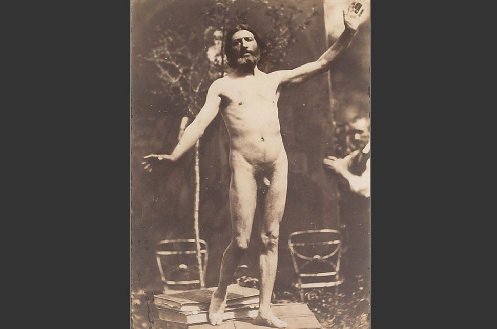Posado de hombre desnudo, Charles Alphonse Marlé (1855)