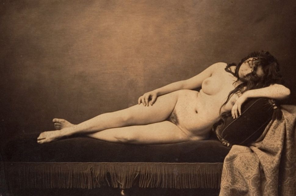 Estudio de mujer desnuda, Gustave Le Gray (1856)