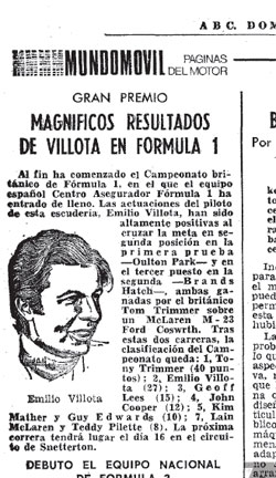 Emilio de Villota: "HRT no es el primer equipo español de Fórmula 1"