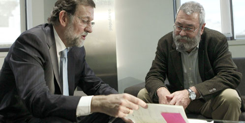 La cita con Rajoy deja a Rosell crecido y a los sindicatos con prisa por negociar