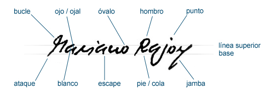 Algunos de los rasgos grafomórficos de la letra. (EC/Marc Garriga)