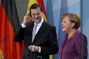 Rajoy ejerce de Merkel: el déficit es irrenunciable
