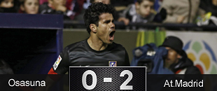 Diego Costa se basta para <br>lograr la victoria ante Osasuna