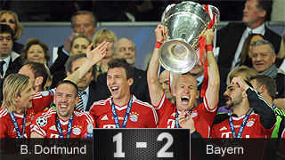 El Bayern de Múnich sufre para ganar al Borussia y sumar en Wembley su quinta Champions