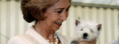 La reina Sofía, protagonista de una exposición canina en Madrid