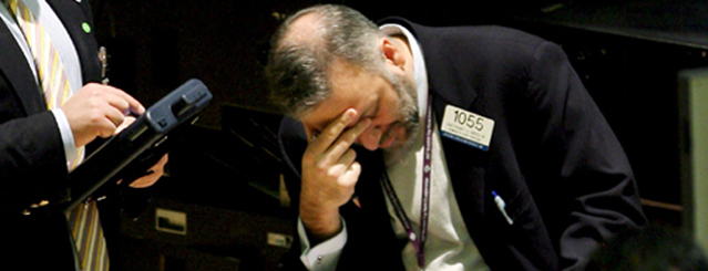 Wall St. se hunde: el Dow sufre la mayor prdida de puntos de su historia